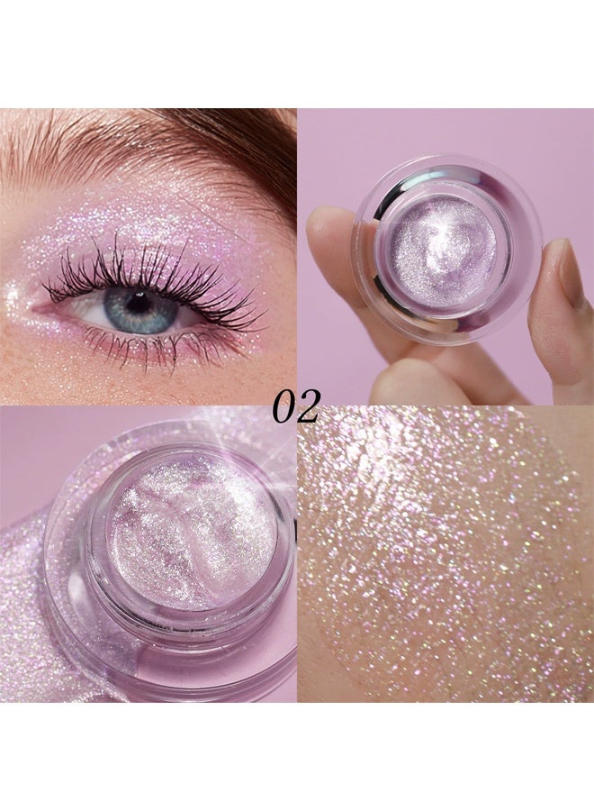 YOUNG VISION Liquid Glitter Eyeshadow-High-impact Eyeshadow With A Metallic Finish, Long-Lasting Gel-Based Formula, Quick Drying, Little Dipper #2 Pink Crystal - Image 2